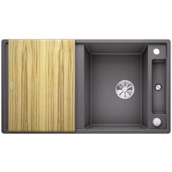 Blanco Axia III 5 S chiuvetă din granit 91.5x51 cm gri/grafit/onix 523206