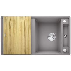 Blanco Axia III 5 S chiuvetă din granit 91.5x51 cm gri/grafit/onix 523207