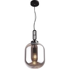 MaxLight Honey lampă suspendată 1x60 W negru-fumuriu P0296
