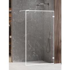 New Trendy Avexa perete cabină de duș walk-in 120 cm alb mat/sticla transparentă EXK-2913