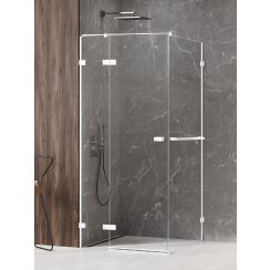 New Trendy Avexa White cabină de duș 120x80 cm dreptunghiular alb mat/sticlă transparentă EXK-2786