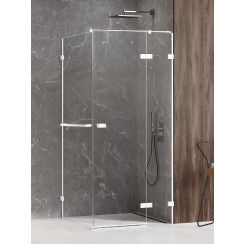 New Trendy Avexa White cabină de duș 120x90 cm dreptunghiular alb mat/sticlă transparentă EXK-2817