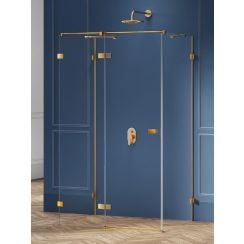 New Trendy Avexa Gold Brushed cabină de duș 120x120 cm pătrat EXK-3099