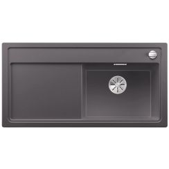 Blanco Zenar XL 6 S-F chiuvetă din granit 98.8x49.8 cm gri/grafit/onix 523903