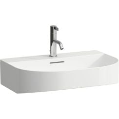 Laufen Sonar lavoar cu 3 orificii 60x42 cm semicircular clasică-mobilier alb luciu H8163420001081
