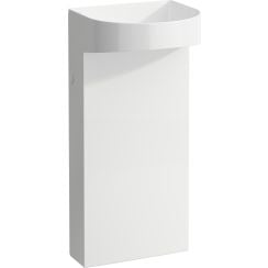 Laufen Sonar lavoar de podea 41x38 cm semicircular stativ alb luciu H8113414001121