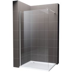 Hagser Bertina perete cabină de duș walk-in 120 cm crom luciu/sticla transparentă HGR17000022