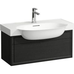 Laufen The New Classic dulap 77.6x31.6x34.4 cm sub chiuveta pe perete negru-stejar H4060410856281