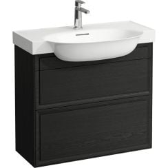Laufen The New Classic dulap 77.6x31.6x67.7 cm sub chiuveta pe perete negru-stejar H4060420856281