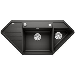 Blanco Lexa 9 E chiuvetă din granit 107x51 cm negru 525910