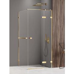 New Trendy Avexa Gold Shine cabină de duș 120x90 cm dreptunghiular auriu luciu/sticlă transparentă EXK-3218