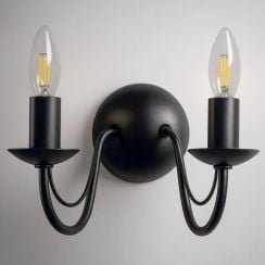 Kaja Bartez lampă de perete 2x10 W negru K-3994