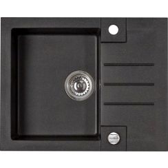Alveus Rock'n'Roll chiuvetă din granit 59.5x47.5 cm negru 1090951