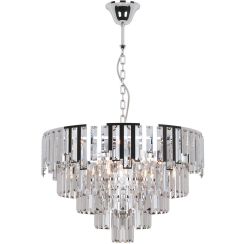 Kaja Cameron lampă suspendată x40 W argint-cristal K-8177