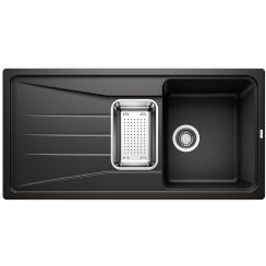 Blanco Sona 6 S chiuvetă din granit 100x50 cm negru 525974