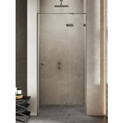 New Trendy Avexa Gunmetal Brushed uși de duș 130 cm înclinabilă grafit periat/sticlă transparentă EXK-3255