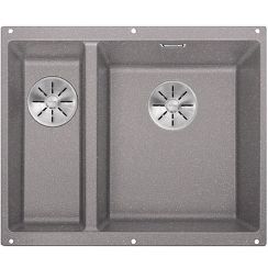 Blanco Subline 340/160-U chiuvetă din granit 55.5x46 cm gri/grafit/onix 523560