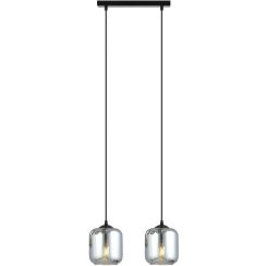Emibig Storm lampă suspendată 2x40 W negru 1176/2
