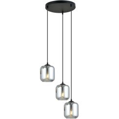 Emibig Storm 3 Premium lampă suspendată 3x40 W negru 1176/3PREM