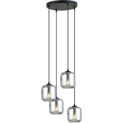 Emibig Storm 4 Premium lampă suspendată 4x40 W negru 1176/4PREM