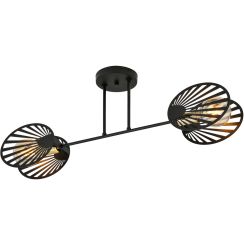 Emibig Talia lampă de tavan 2x15 W negru-auriu 1181/2