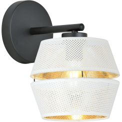 Emibig Malia K1 lampă de perete 1x15 W alb-negru-auriu 1184/K1