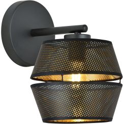 Emibig Malia K1 lampă de perete 1x15 W negru-auriu 1185/K1