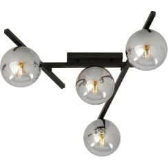 Emibig Smart lampă de tavan 4x10 W negru-grafit 1104/4