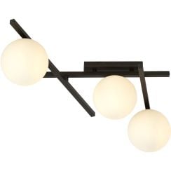 Emibig Smart lampă de tavan 3x10 W negru-opal 1103/3