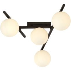 Emibig Smart lampă de tavan 4x10 W negru-opal 1103/4