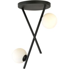 Emibig River lampă de tavan 2x10 W alb-negru 1194/2