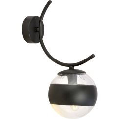 Emibig Boston Stripe lampă de perete 1x40 W negru-transparent 1111/K1