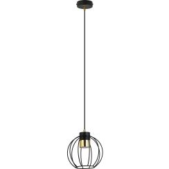 Emibig Ajax lampă suspendată 1x8 W negru-auriu 1200/1