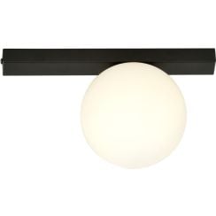 Emibig Fit lampă de tavan 1x40 W negru-opal 1124/1