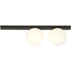 Emibig Fit lampă de tavan 2x40 W negru-opal 1124/2