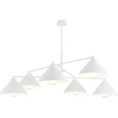 Emibig Maverick lampă de tavan 6x15 W alb 1212/6