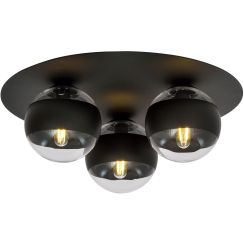 Emibig Solar Stripe lampă de tavan 3x10 W negru-transparent 1129/3