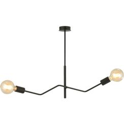 Emibig Frix lampă de tavan 2x15 W negru 1126/2