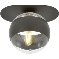 Emibig Plaza Stripe lampă de tavan 1x10 W negru-transparent 1121/1