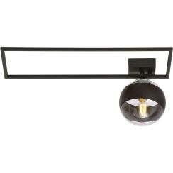 Emibig Imago Stripe lampă de tavan 1x10 W negru-transparent 1132/1A