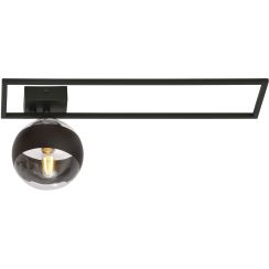 Emibig Imago Stripe lampă de tavan 1x10 W negru-transparent 1132/1B