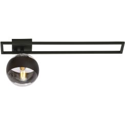 Emibig Imago Stripe lampă de tavan 1x10 W negru-transparent 1132/1C