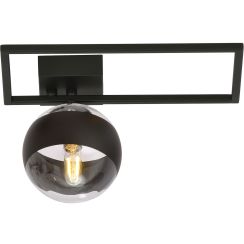 Emibig Imago Stripe lampă de tavan 1x10 W negru-transparent 1132/1D