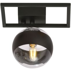 Emibig Imago Stripe lampă de tavan 1x10 W negru-transparent 1132/1E