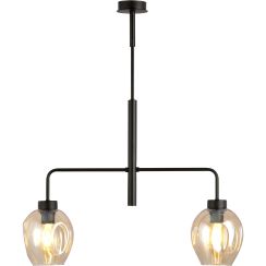 Emibig Lukka lampă de tavan 2x15 W negru-chihlimbar 1165/2