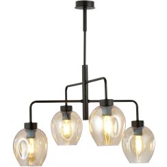 Emibig Lukka lampă de tavan 4x15 W negru-chihlimbar 1165/4