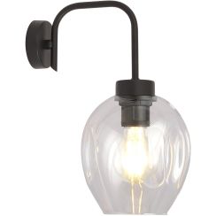 Emibig Lukka lampă de perete 1x15 W negru-transparent 1164/K1