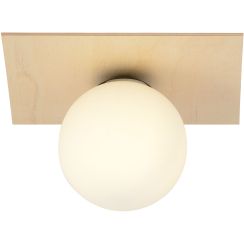 Emibig Kenzo lampă de tavan 1x40 W lemn-opal 1142/1A