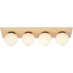 Emibig Kenzo lampă de tavan 4x40 W lemn-opal 1142/4