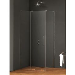 New Trendy Smart cabină de duș 130x80 cm dreptunghiular crom luciu/sticlă transparentă EXK-4035